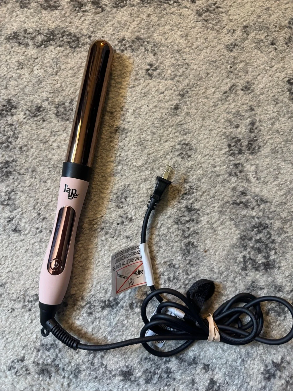 Lange Pink and Rose Gold Mini Hair Curling Wand